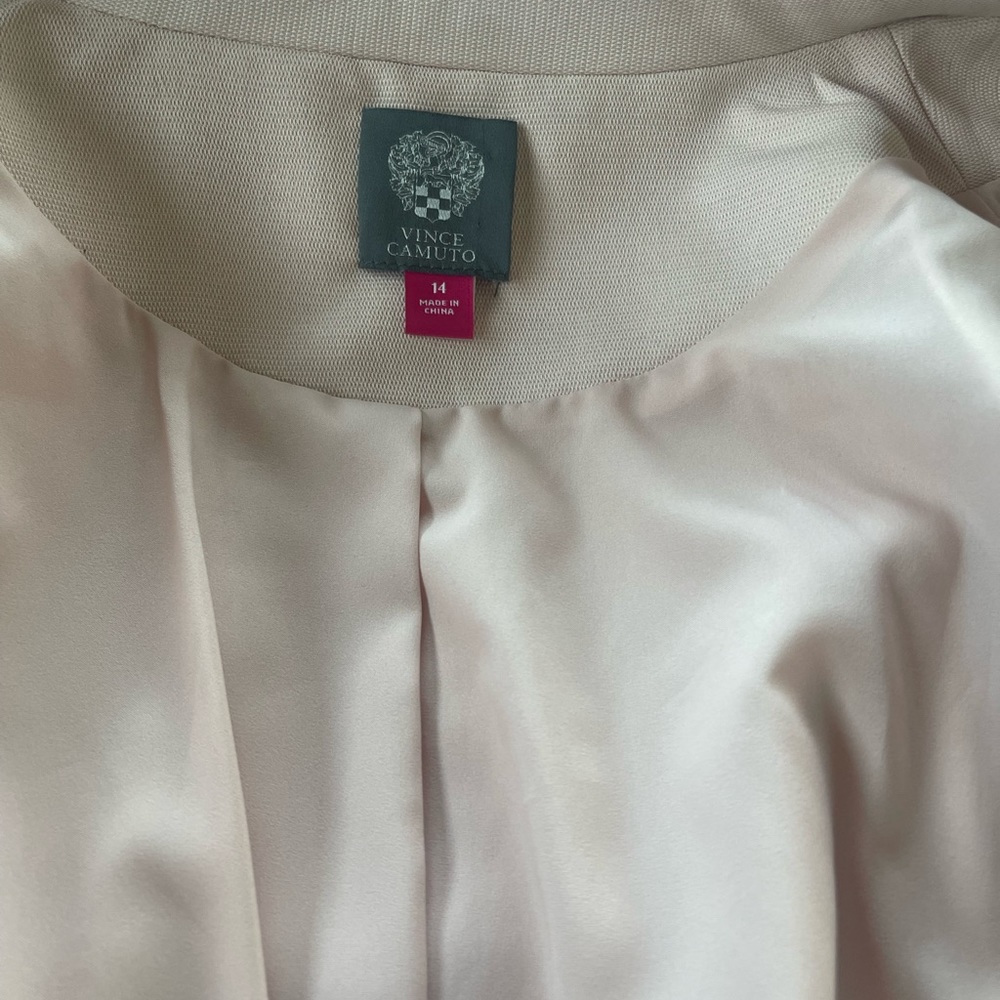 Vince Camuto Women’s One Button Blazer Women’s Jacket Light Pink Size 14 - Picture 6 of 9